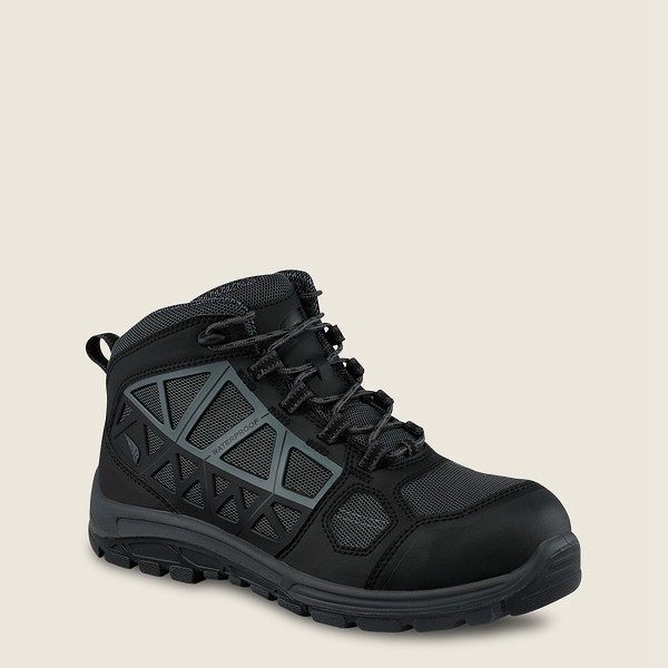 Red Wing Hiking Bot Erkek - Fuse Fx - 5-Inch Waterproof Steel Toe - Siyah/Gri - 25JKQZYIA